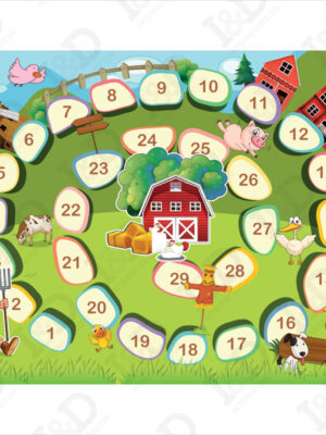 Tappeto adesivo bambini-il gioco dell’oca-adesivo per pavimenti