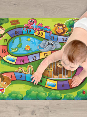 Tappeto adesivo bambini "PERCORSO NUMERATO" - Adesivo per pavimento