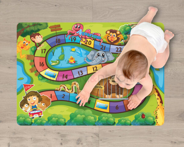 Tappeto adesivo bambini "PERCORSO NUMERATO" - Adesivo per pavimento