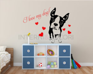 I love my dog-adesivo murale cani