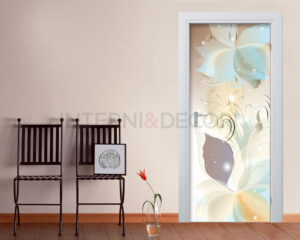 Decorazione adesiva porte "SFUMATURE FLOREALI"