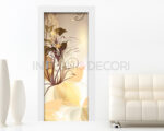 Decorazione adesiva porte "SFUMATURE FLOREALI COLOR AMBRA"