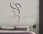 Adesivo da parete donna "PROFILO DELICATO"