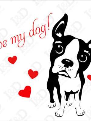 Adesivo murale cane-I love my dog