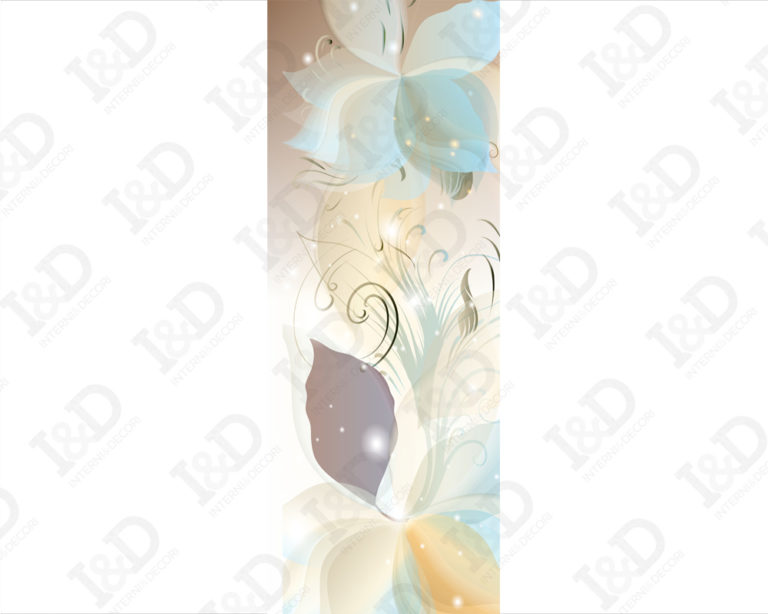 Decorazione adesiva porte "SFUMATURE FLOREALI"