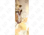 Decorazione adesiva porte "SFUMATURE FLOREALI COLOR AMBRA"