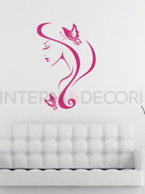 Adesivo da parete bellezza "PROFILO DI DONNA"