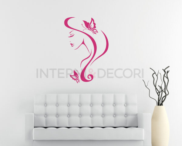 Adesivo da parete bellezza "PROFILO DI DONNA"