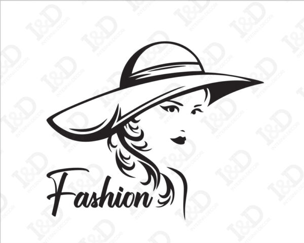 Adesivo da parete donna "FASHION STYLE"