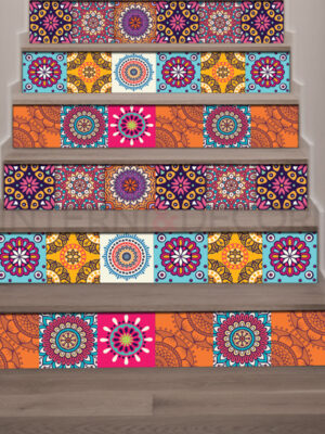 Rivestimenti per scale "SFUMATURE DI ARANCIO"