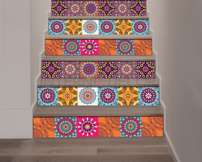 Rivestimenti per scale "SFUMATURE DI ARANCIO"