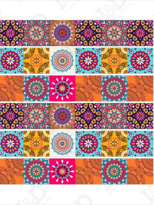 Adesivo per scale-sfumature di arancio-decorazione per scale