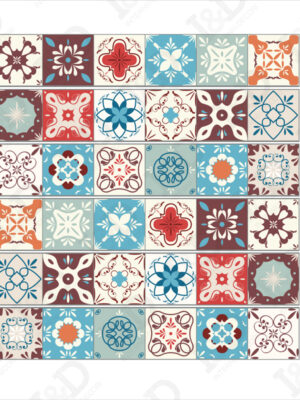 Adesivo per scale-azulejos portoghesi-decorazione per scale