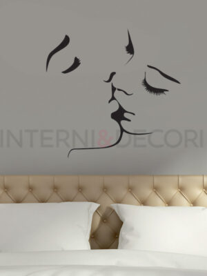 Adesivo da parete amore "ROMANTICO BACIO"