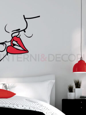 Adesivo da parete bacio "KISS"