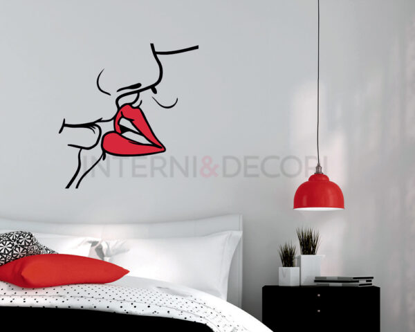 Adesivo da parete bacio "KISS"