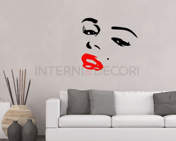 Adesivo da parete Marilyn "BELLEZZA SENZA TEMPO"