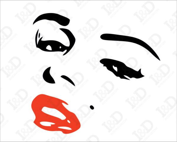 Adesivo da parete Marilyn "BELLEZZA SENZA TEMPO"