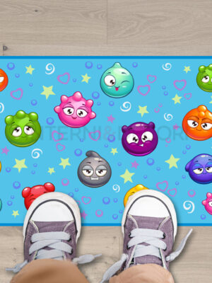 Tappeto adesivo bambini "QUANTE BOLLICINE!"