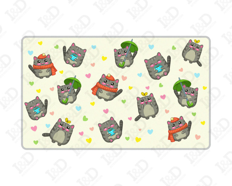 Tappeto adesivo bambini "CAMMINANDO TRA I GATTINI" - Adesivo per pavimento