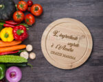 Tagliere in legno festa della mamma "L'INGREDIENTE SEGRETO"