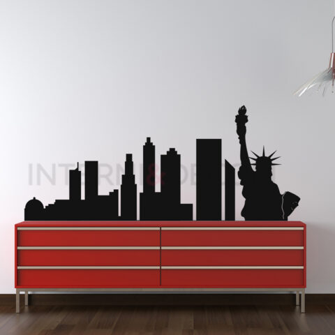 Adesivo da parete città "SKYLINE NEW YORK"
