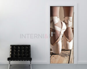 Decorazione adesiva porte danza "SCARPETTE DA BALLO"