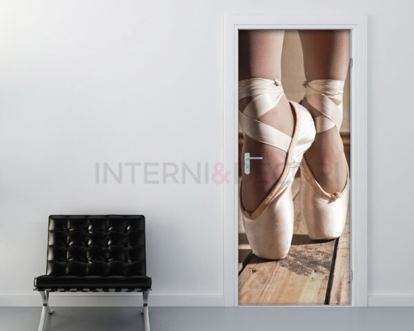 Decorazione adesiva porte danza "SCARPETTE DA BALLO"