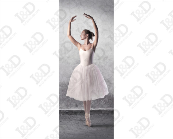 Decorazione adesiva porte ballerina "PASSO DI DANZA"