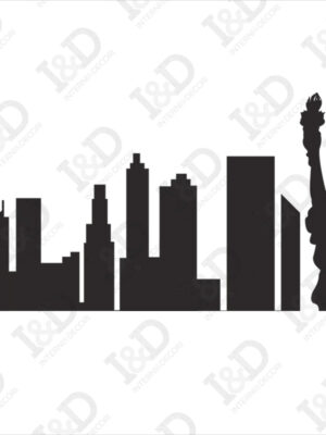 new york-adesivo murale città