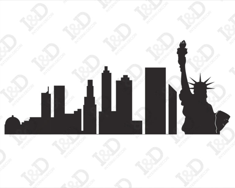 Adesivo da parete città "SKYLINE NEW YORK"