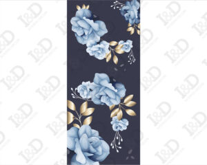 Adesivo per porte-fiori con foglie d’oro