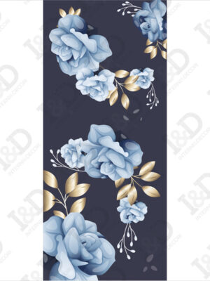 Adesivo per porte-fiori con foglie d’oro