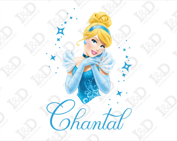 Adesivo da parete Disney "CINDERELLA TRA STELLINE"