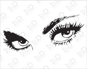 Beautiful eyes-adesivo murale