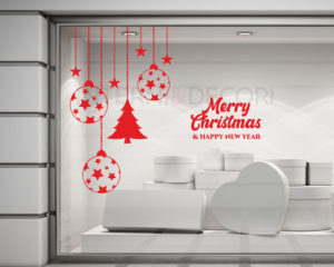 Festoni di Natale-adesivo per vetrine