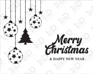 Adesivo per vetrine-festoni di natale-vetrofania