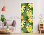 Decorazione adesiva per porte "IBISCUS GIALLI"
