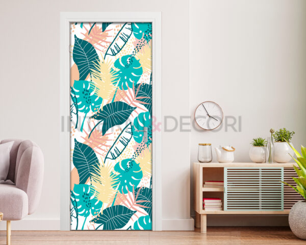 Decorazione adesiva per porte "LEAVES"