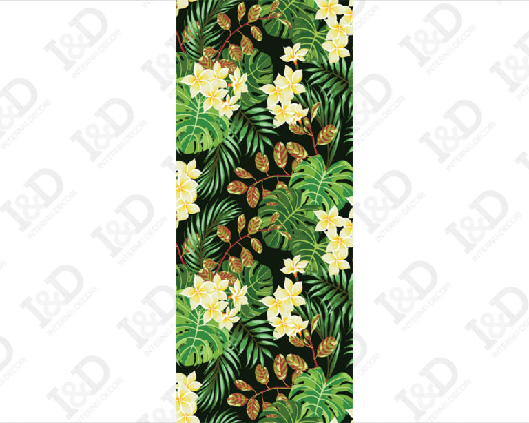 Decoro per porte "SFONDO CON PIANTE TROPICALI"