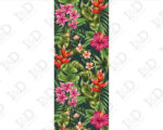 Adesivo per porte natura "FIORI TROPICALI"