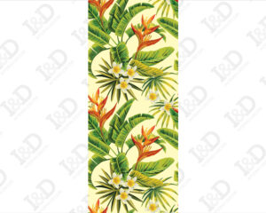 Fiori esotici-adesivo per porte-