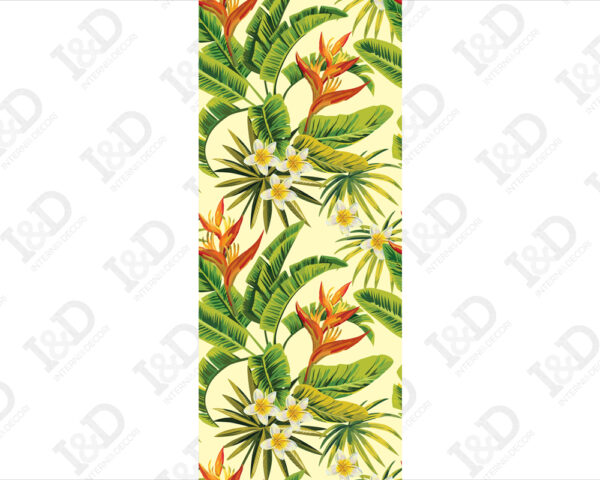 Decorazione adesiva per porte "FIORI ESOTICI"