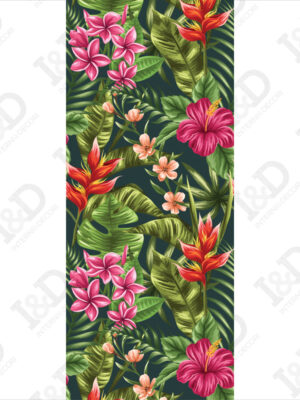 Adesivo per porte-fiori tropicali