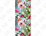 Decorazione adesiva per porte "FIORI E CACTUS"