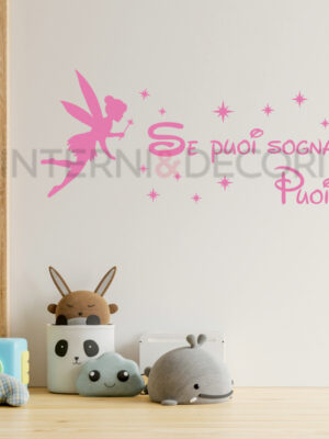Adesivo da muro bimba Trilly "SE PUOI SOGNARLO PUOI FARLO"