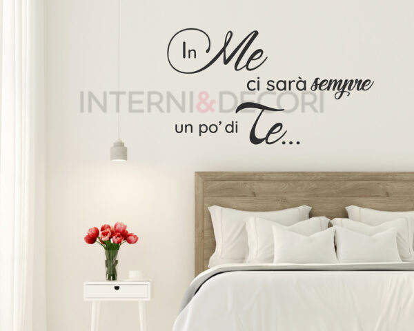 Adesivo da parete frase amore "IN ME CI SARÀ..."