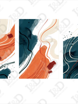 Stampa su tela astratto-tratti di colori