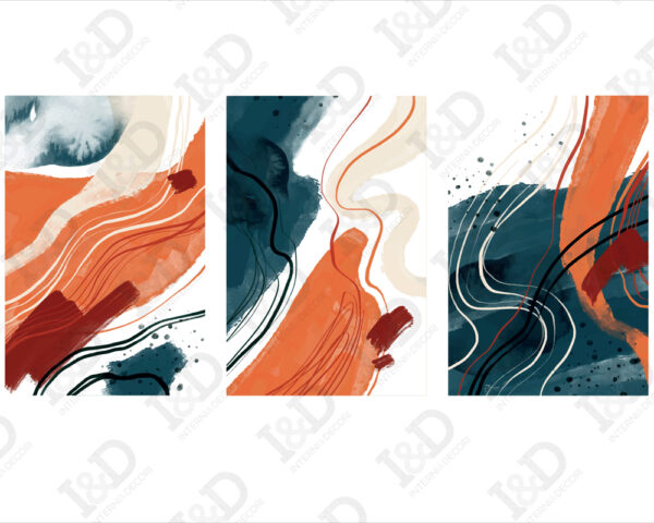 Quadro moderno astratto "TRATTI DI COLORI"