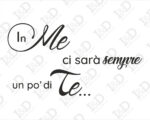 Adesivo da parete frase amore "IN ME CI SARÀ..."